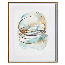 Online Designer Living Room Spiral Bloom Aqua 2 - Limited Edition