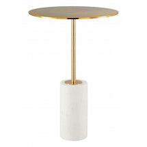 Online Designer Bedroom Gold and White Side Table