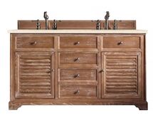 Online Designer Bathroom James Martin 60" Savannah Double Vanity - Driftwood