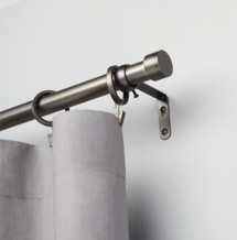 Online Designer Bedroom Umbra® Cappa 120 to 180-Inch Adjustable Window Curtain Rod Set in Brushed Pewter