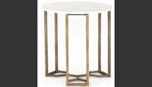 Online Designer Combined Living/Dining Naomi Marble End Table