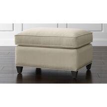 Online Designer Living Room Dryden Ottoman with Nailheads