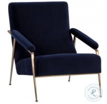 Online Designer Living Room Tutti Abbington Navy Lounge Chair