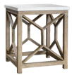 Online Designer Combined Living/Dining Limestone End Table