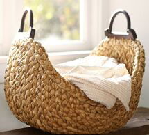 Online Designer Bedroom Beachcomber Wood Handled Basket