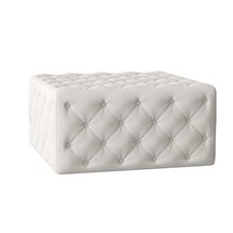 Online Designer Bedroom Liv 37" Tufted Square Cocktail Ottoman