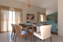 Online Designer Combined Living/Dining 3D Model