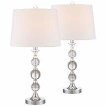 Online Designer Living Room Solange Crystal Table Lamps - Set of 2