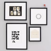 Online Designer Living Room Gallery Frames - Black  (SET OF 4 ASSORTED)