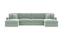 Online Designer Living Room James 3-Piece 4-Seat U Chaise Sectional