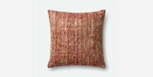 Online Designer Combined Living/Dining Multi Red Pillow Set of 2