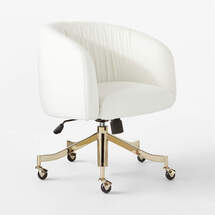 Online Designer Home/Small Office Saroy Ivory Upholstered Office Chair