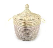 Online Designer Combined Living/Dining Tilda Two-Tone Woven Baskets, Natural