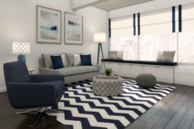 Online Designer Combined Living/Dining 3D Model