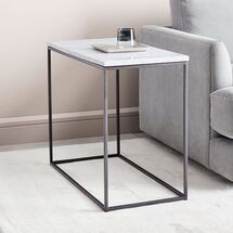 Online Designer Living Room treamline Side Table - Marble