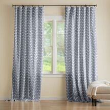 Online Designer Living Room Kaila Trellis Print Drape