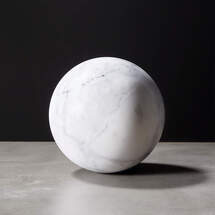 Online Designer Combined Living/Dining WHITE MARBLE SPHERE