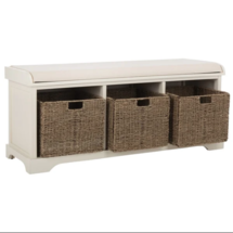 Online Designer Dining Room Holliman Wicker Storage Bench