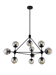 Online Designer Combined Living/Dining Parente 10 - Light Dimmable Sputnik Modern Linear Chandelier