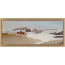 Online Designer Living Room 'Salt Marsh 8' - Picture Frame Painting Print on Paper