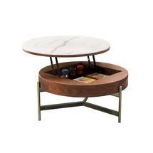 Online Designer Home/Small Office Round Lift-Top Coffee Table