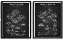 Online Designer Home/Small Office Set of 2 Formula 1 Racing Car Patent Print