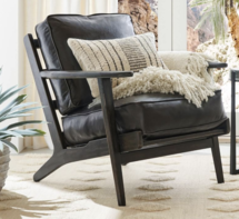 Online Designer Hallway/Entry Raylan Leather Armchair