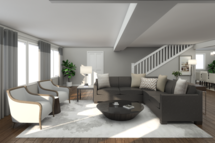 Online Designer Combined Living/Dining 3D Model