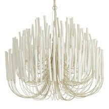 Online Designer Combined Living/Dining White Wooden Large Chandelier 