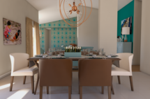 Online Designer Combined Living/Dining 3D Model