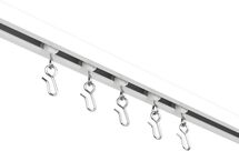 Online Designer Other EverTrack Curtain Track - Ceiling Mounted Curtain Rail for Curtains, Drapes, and Room Dividers - USA Made - Small (8 Feet), Pure White