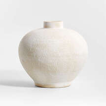 Online Designer Hallway/Entry Ophelia Matte White Round Vase 10"