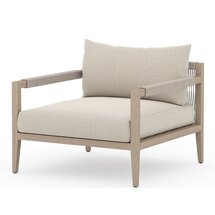 Online Designer Patio Teak Patio Chair with Cushions