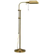 Online Designer Living Room Pharmacy Style Antique Brass Finish Metal Adjustable Floor Lamp