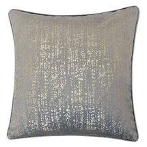 Online Designer Living Room Furniture of America 20" x 20" 2-Piece Belle Silver Polyester Velvet Pillow