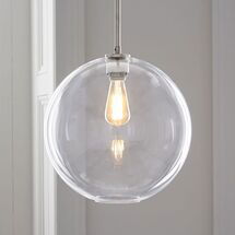 Online Designer Bedroom Sculptural Glass Globe Pendant - Large