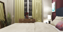 Online Designer Bedroom 3D Model