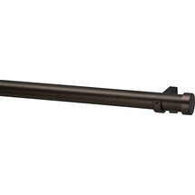 Online Designer Bedroom CB Matte Bronze 1.25"x48"–88" Curtain Rod Set