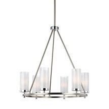 Online Designer Combined Living/Dining MODERN WHEEL CRACKLE CHANDELIER - 6 LIGHT