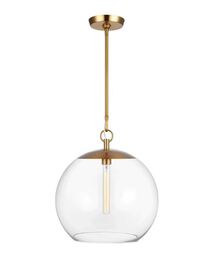 Online Designer Kitchen CHAPMAN & MYERS ATLANTIC 1 LIGHT PENDANT IN BURNISHED BRASS