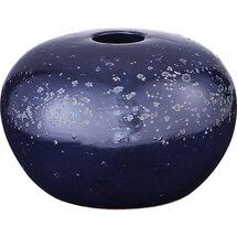 Online Designer Living Room atoll round navy blue vase