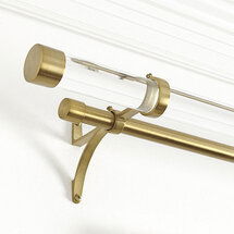 Online Designer Bedroom Acrylic Double Rod Hardware Set
