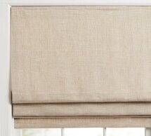 Online Designer Bedroom Custom Emery Linen Light Filtering Shade