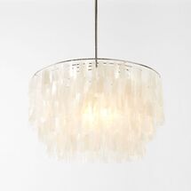 Online Designer Bedroom Capiz Round Chandelier (24")