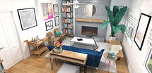 Online Designer Living Room 3D Model