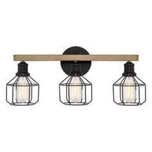 Online Designer Bathroom Abdijabar 3 - Light Dimmable Black Vanity Light