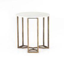 Online Designer Bedroom Naomi Marble End Table