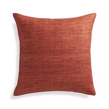 Online Designer Bedroom Trevino Terracotta Orange 20" Pillow with Down-Alternative Insert