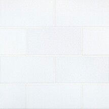 Online Designer Bathroom Simple White 3x6 Thassos-Look Porcelain Tile