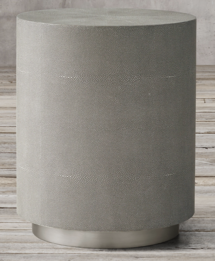 Online Designer Combined Living/Dining GRAYDON SHAGREEN PLINTH ROUND SIDE TABLE